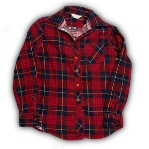 Vintage Sears red plaid flannel.